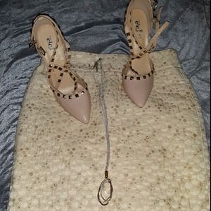 J crew quilted, satin lined skirt